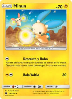 Minun, Tormenta Celestial No. 54 Normal