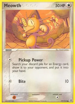 Meowth, Delta Species No. 77 Normal