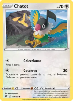 Chatot, Resplandor Astral Nº 129 Normal