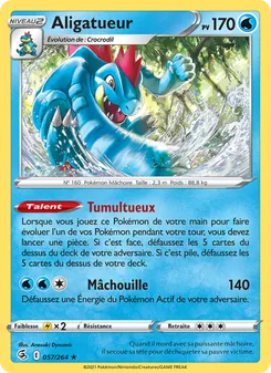 Aligatueur, Poing de Fusion Nº 57 Holo
