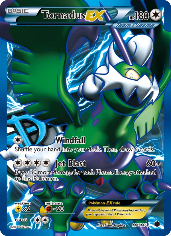 Tornadus-EX, Plasma Freeze Nº 114