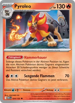 Pyroleo, Mega-Entwicklung No. 024 Normal