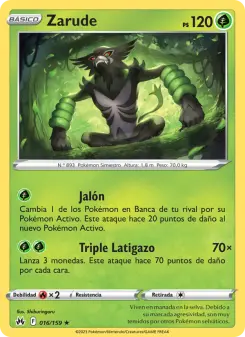 Zarude, Cenit Supremo No. 016 Holo
