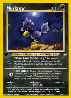 Murkrow, Neo Genesis Nº 24 Normal