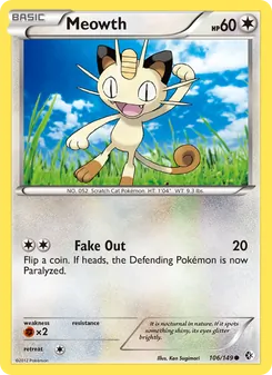 Meowth, Boundaries Crossed No. 106 Normal