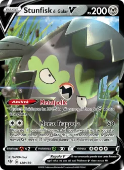 Stunfisk di Galar V, Fiamme Oscure Nº 128 Holo