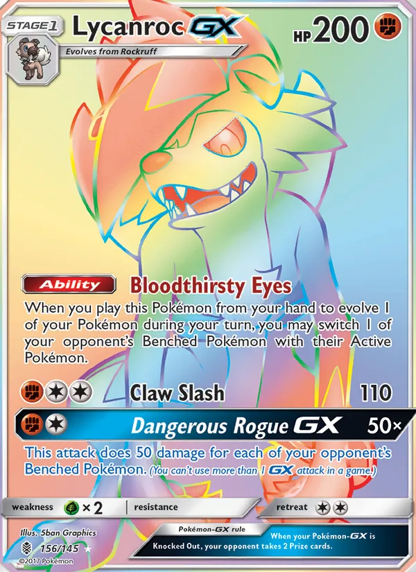 Lycanroc GX, Guardians Rising No. 156