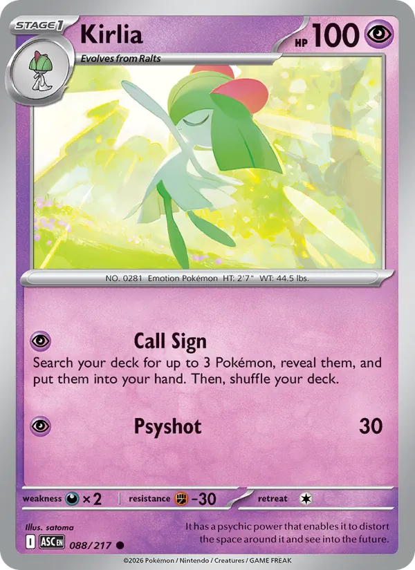 Kirlia, Ascended Heroes No. 088