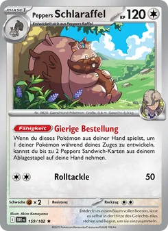 Peppers Schlaraffel, Ewige Rivalen No. 159 Holo