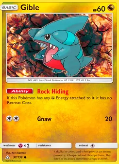 Gible, Ultra Prism No. 97 Normal