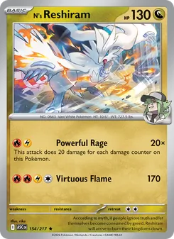N's Reshiram, Ascended Heroes No. 154 Holo