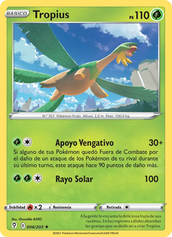 Tropius, Cielos Evolutivos Nº 6