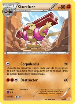 Gurdurr, Kit de Entrenador BW (Excadrill) Nº 14 Normal