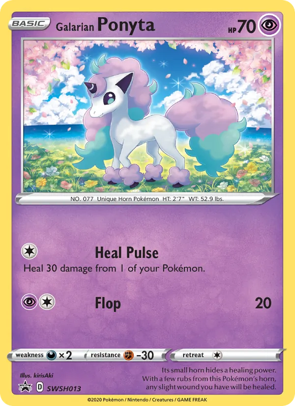 Galarian Ponyta, SWSH Black Star Promos No. SWSH013