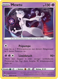 Mewtu, Zenit der Könige Nº 059 Holo