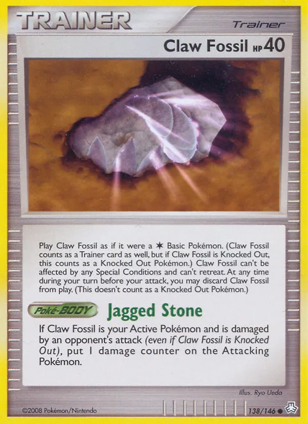 Claw Fossil, Legends Awakened No. 138