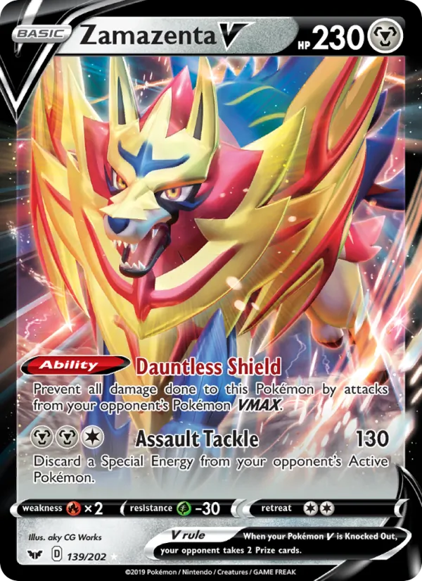 Zamazenta V, Sword & Shield No. 139