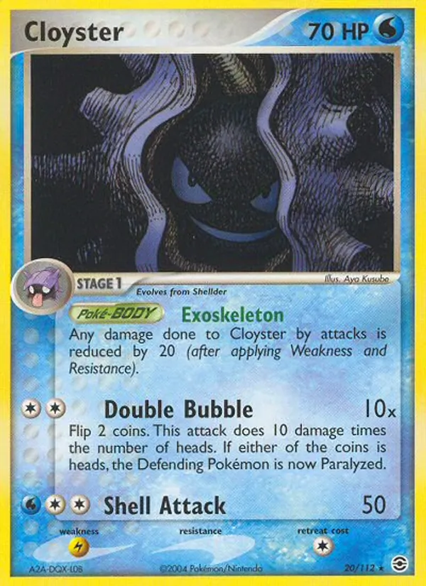 Cloyster, FireRed & LeafGreen Nº 20