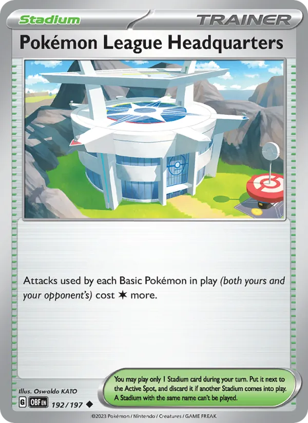 Pokémon League Headquarters, Obsidian Flames Nº 192