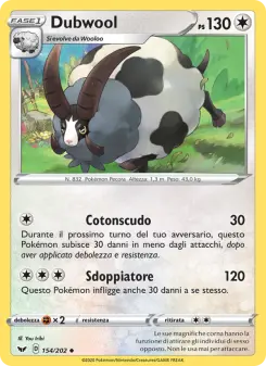 Dubwool, Spada e Scudo Nº 154 Normal