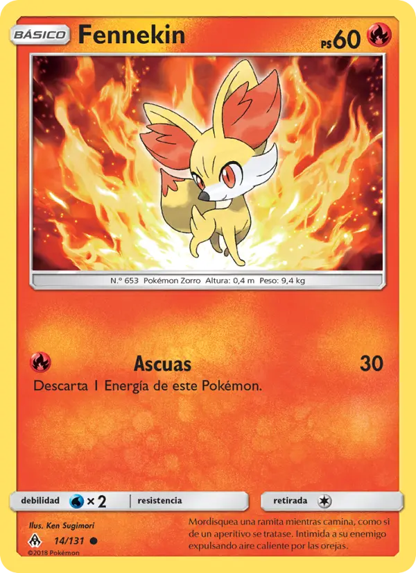 Fennekin, Luz Prohibida Nº 14