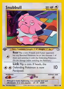 Snubbull, Neo Genesis Nº 74 Normal