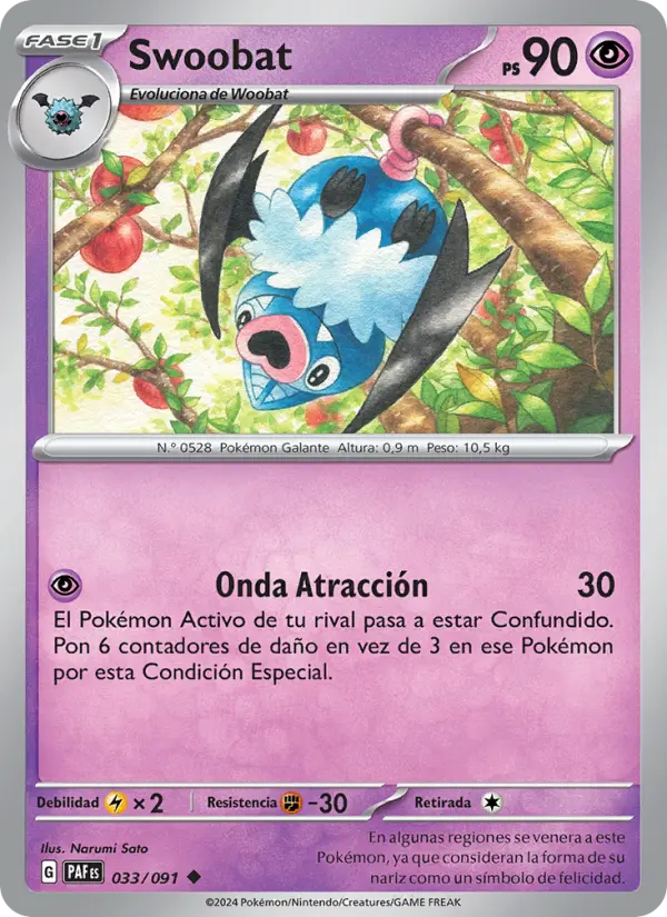 Swoobat, Destinos de Paldea Nº 033