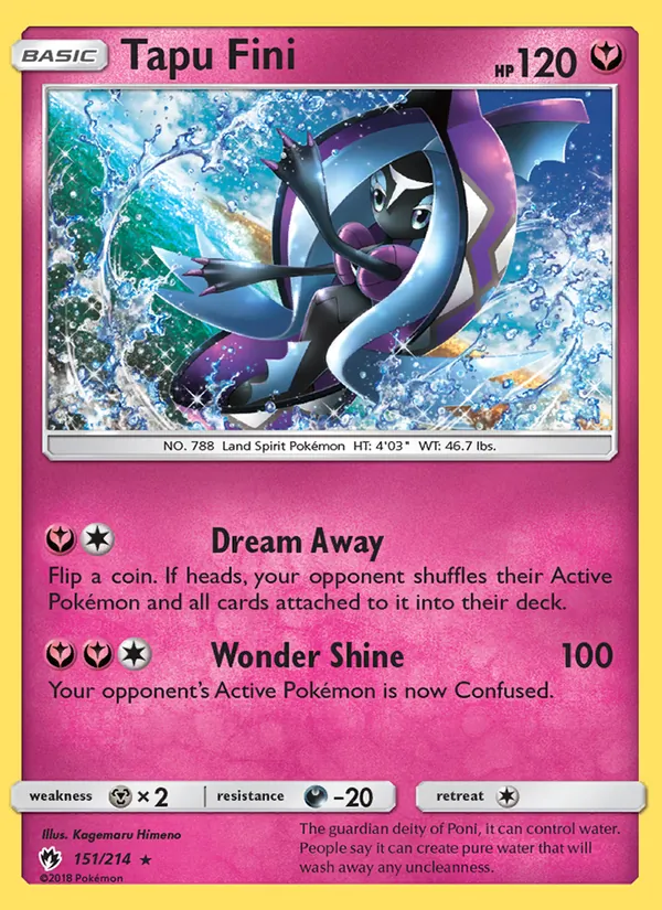 Tapu Fini, Lost Thunder No. 151