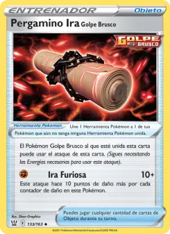 Pergamino Ira Golpe Brusco, Estilos de Combate No. 133 Normal