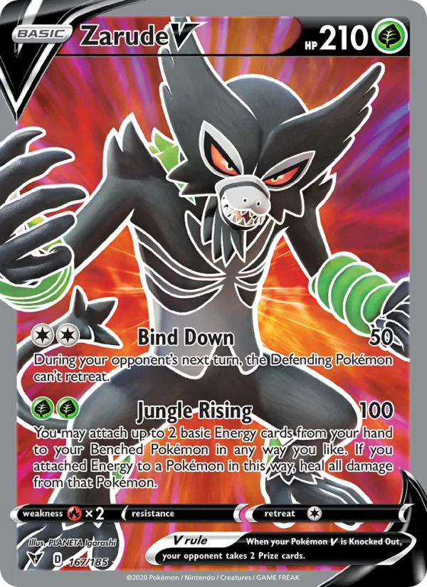 Zarude V, Vivid Voltage No. 167