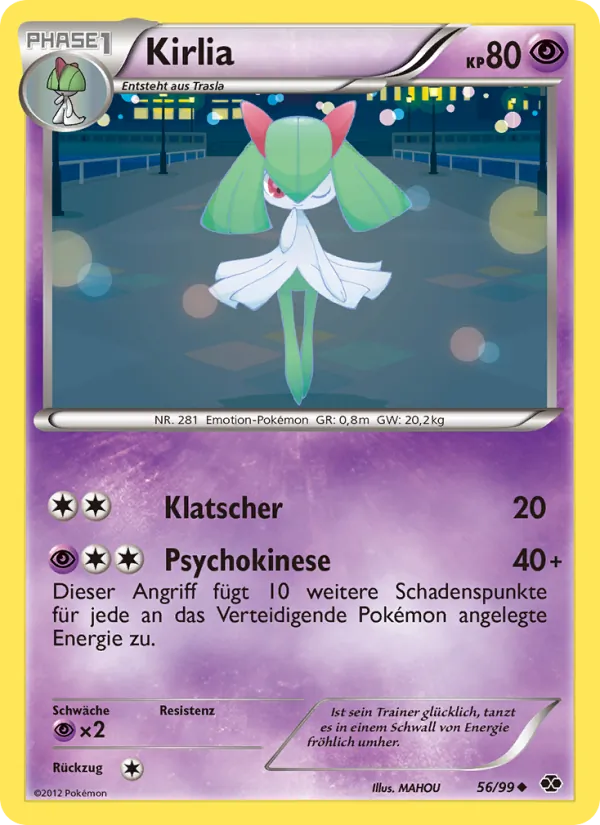Kirlia, Kommende Schicksale Nº 56