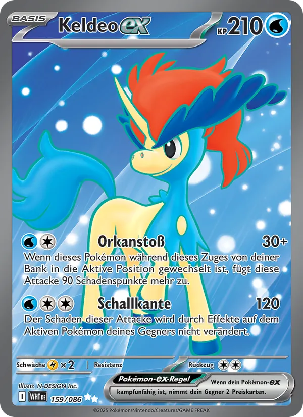 Keldeo-ex, Weiße Flammen No. 159