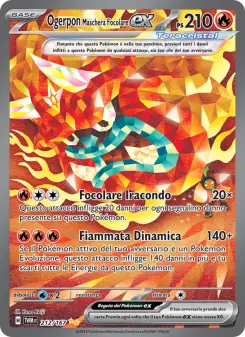 Ogerpon Maschera Focolare-ex, Crepuscolo Mascherato Nº 212 Holo