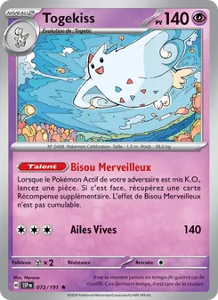 Togekiss, Étincelles Déferlantes Nº 072 Holo