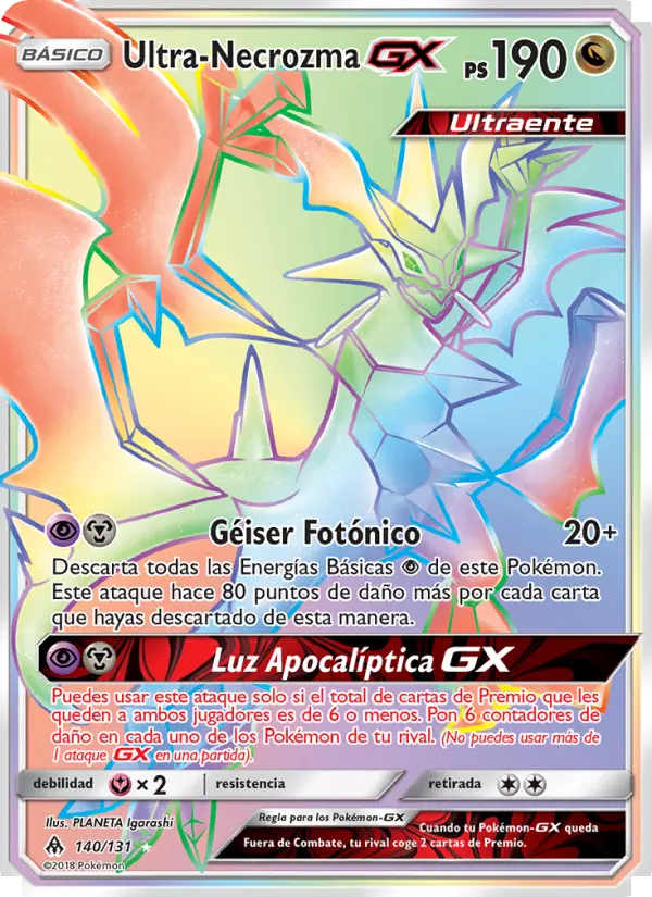 Ultra-Necrozma GX, Luz Prohibida No. 140