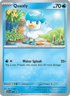 Quaxly, SVP Black Star Promos No. 003 Holo