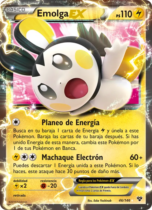 Emolga EX, XY No. 46