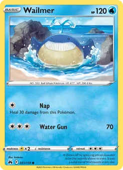 Wailmer, Crown Zenith Nº 031 Normal
