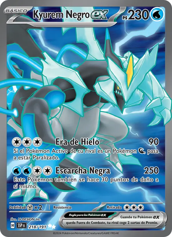 Kyurem Negro ex, Chispas Fulgurantes Nº 218