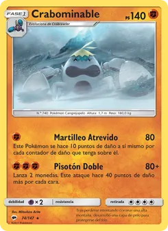 Crabominable, Sombras Ardientes No. 74 Normal