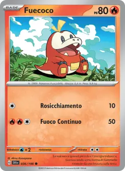 Fuecoco, Scarlatto e Violetto No. 036 Normal