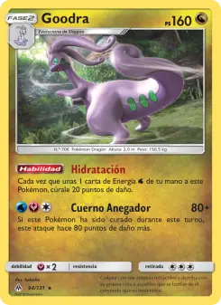 Goodra, Luz Prohibida No. 94 Normal