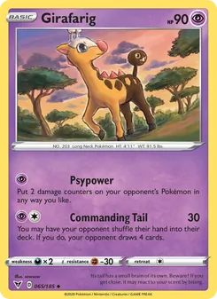 Girafarig, Vivid Voltage No. 65 Normal