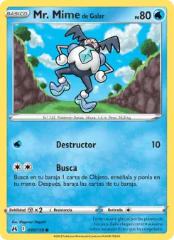 Mr. Mime de Galar, Cenit Supremo Nº 030 Normal