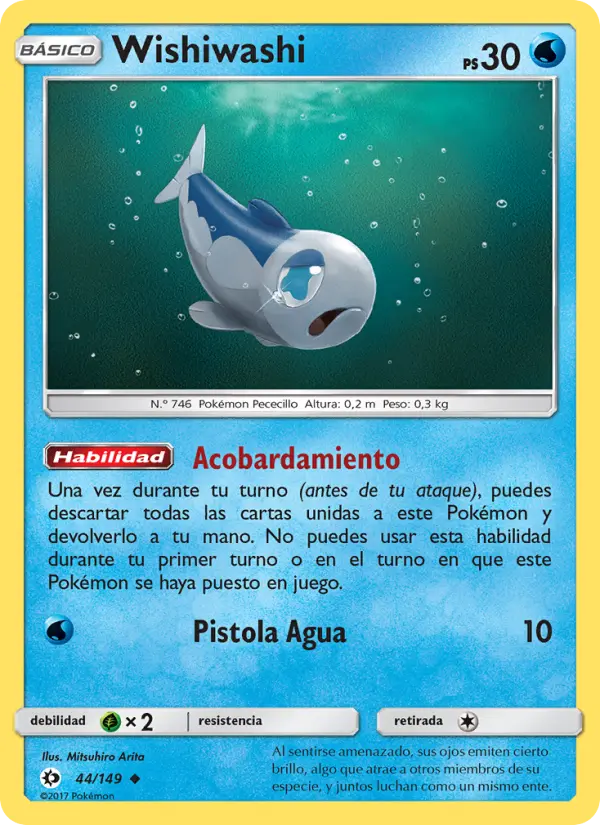 Wishiwashi, Sol y Luna Nº 44