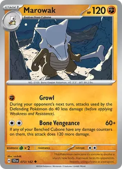 Marowak, Stellar Crown No. 073 Normal