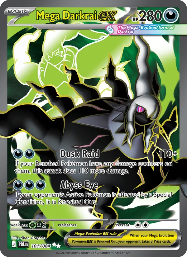 Mega Darkrai ex, Pitch Black Nº 101
