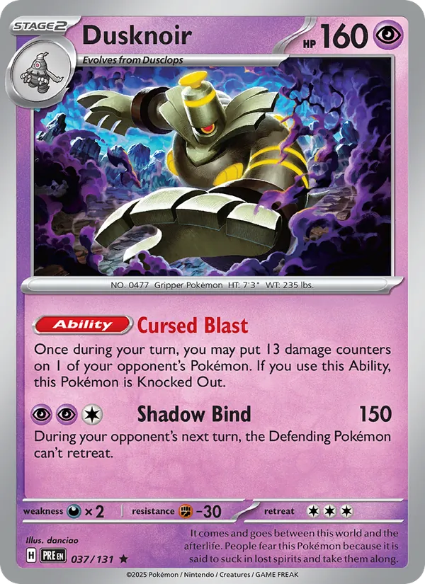 Dusknoir, Prismatic Evolutions No. 037