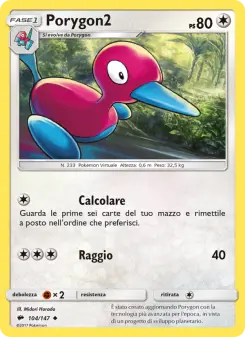 Porygon2, Ombre Infuocate No. 104 Normal