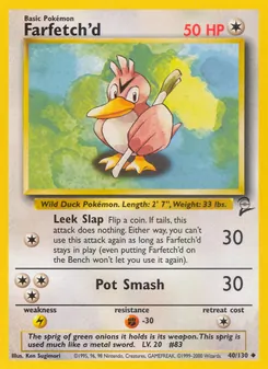 Farfetch'd, Base Set 2 No. 40 Normal